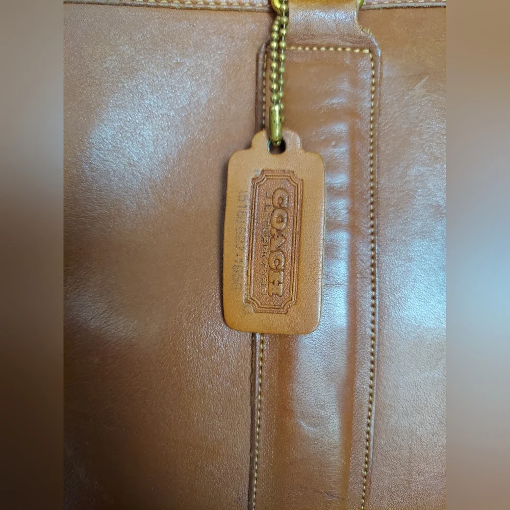 Vintage Coach British Tan Embassy Briefcase 5090🤎🧡 - Picture 3 of 16
